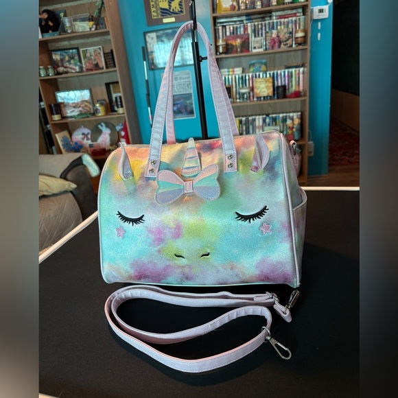 Handbags - Unbranded Pastel Unicorn Satchel Bag with Removable Strap